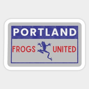 Portland Frog Sticker
